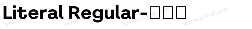 Literal Regular字体转换
